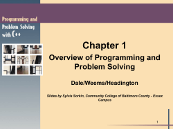Programming and Problem Solving with C++, 2/e