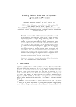 Finding Robust Solutions to Dynamic Optimization Problems