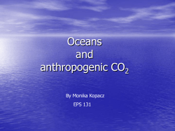 Oceans and anthropogenic CO2