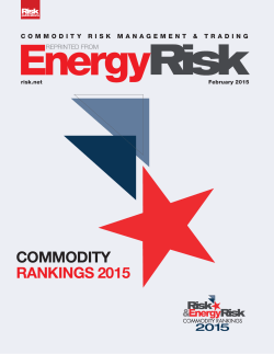 Energy Risk Commodity Rankings 2015