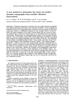 A new method to improve the mean sea surface topography from