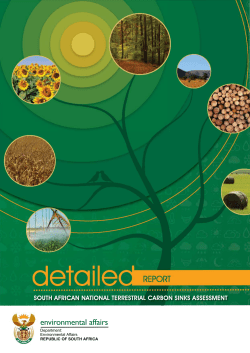 Introduction of the South African National Terrestrial Carbon Sinks