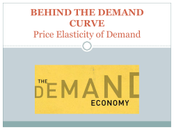 Price Elasticity of Demand