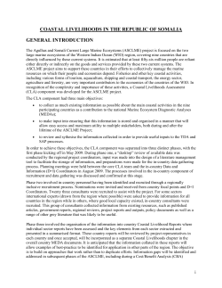 coastal livelihoods in the republic of somalia