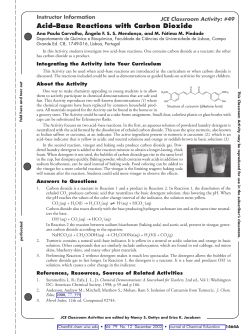 Acid-Base Reactions with Carbon Dioxide