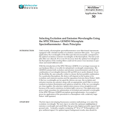 Selecting Excitation and Emission Wavelengths Using the GEMINI