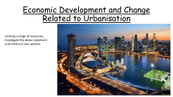 Economic Development and Change Related to