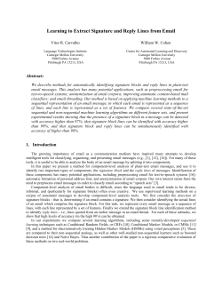 Sarah Jameson &ndash; Dept - Carnegie Mellon School of Computer