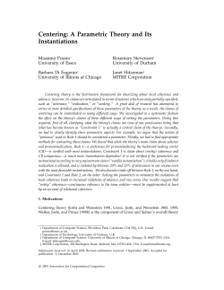 Centering: A Parametric Theory and Its