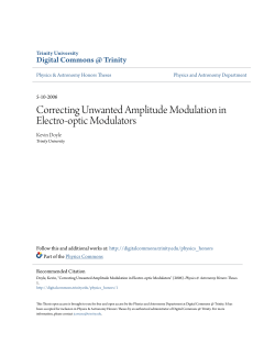 Correcting Unwanted Amplitude Modulation in Electro