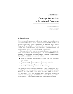 Concept formation in structured domains.