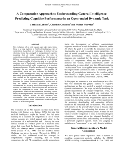 A Comparative Approach to Understanding General Intelligence