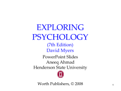 The History and Scope of Psychology Module 1