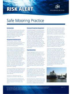 Safe Mooring Practice Safe Mooring Practice