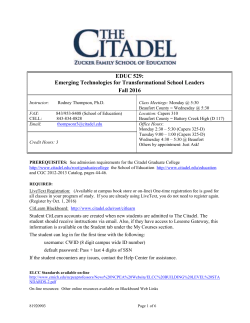 EDUC 529: Emerging Technologies for Transformational School