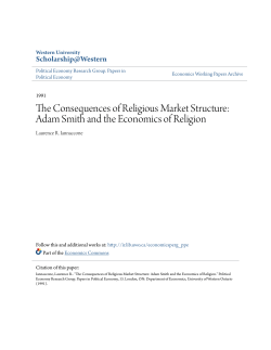 The Consequences of Religious Market Structure: Adam Smith and