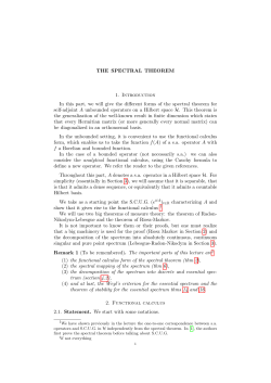 The Spectral Theorem