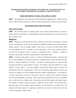 METHOD FOR MAPPING POSSIBLE OUTCOMES