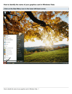 How to identify the name of your graphics card in Windows Vista