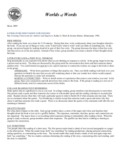 literature discussion strategies