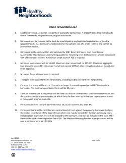 Home Renovation Loan - Healthy Neighborhoods