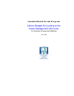 Carbon Budget Accounting at the Forest Management Unit Level: