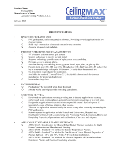 Product may be recycled upon final disposal. Jobsite