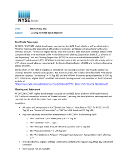 Post Trade Processing Clearing and Settlement