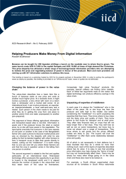 Helping Producers Make Money From Digital Information