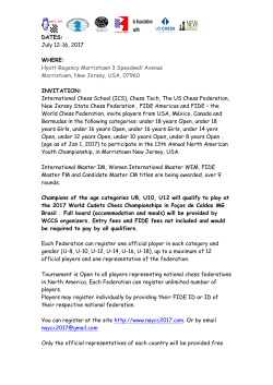 July 12-16, 2017 WHERE