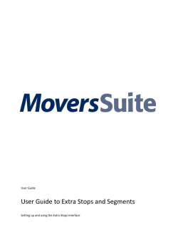 User Guide to Extra Stops and Segments