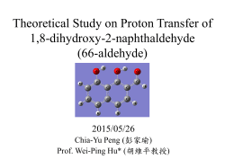 Theoretical Study on Proton Transfer of 1,8-dihydroxy