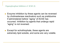 Organophosphate Inhibitors of AChE (4)