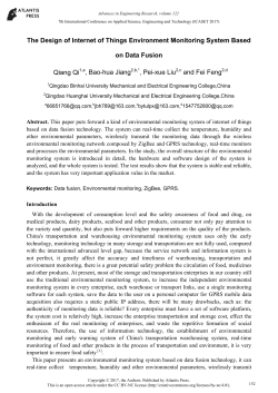 The Design of Internet of Things Environment Monitoring System