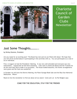 Newsletter September 2016 CCGC