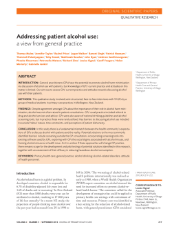 Addressing patient alcohol use