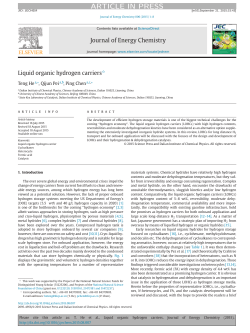 Liquid organic hydrogen carriers