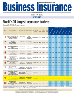 World`s 10 largest insurance brokers