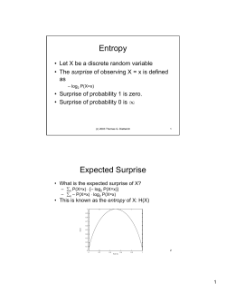 Entropy Expected Surprise