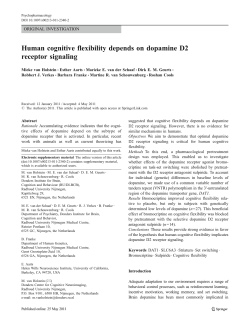 Human cognitive flexibility depends on dopamine D2