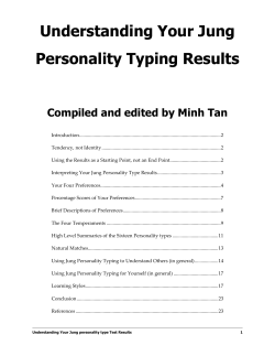 Understanding Your Personality Assessment Results