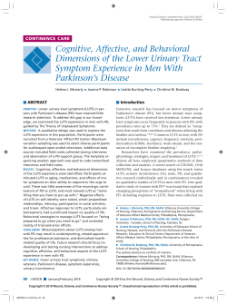 Cognitive, Affective, and Behavioral Dimensions of the Lower
