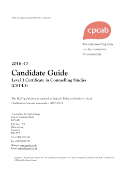CST-L3 Candidate Guide