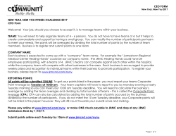 CEO Instructions Form - Jamestown Regional Medical Center
