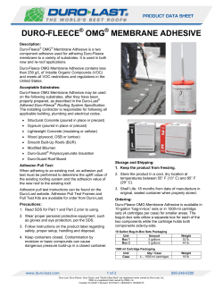 duro-fleece omg membrane adhesive - Duro