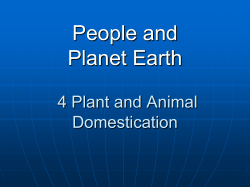 Plant and Animal Domestication - Lifelong Learning Mississauga