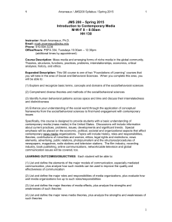 Monday August 31: Introduction to Class