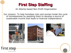 First Step Staffing - National Health Care for the Homeless Council