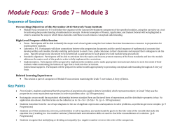 Grade 7 Module 3 Facilitator`s Guide