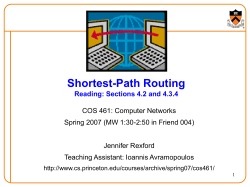 Shortest-Path Routing